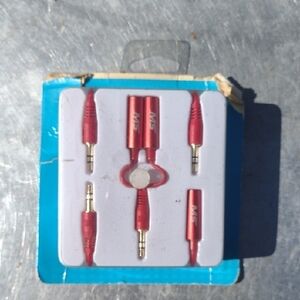 Red Audio Adapter Set NWT